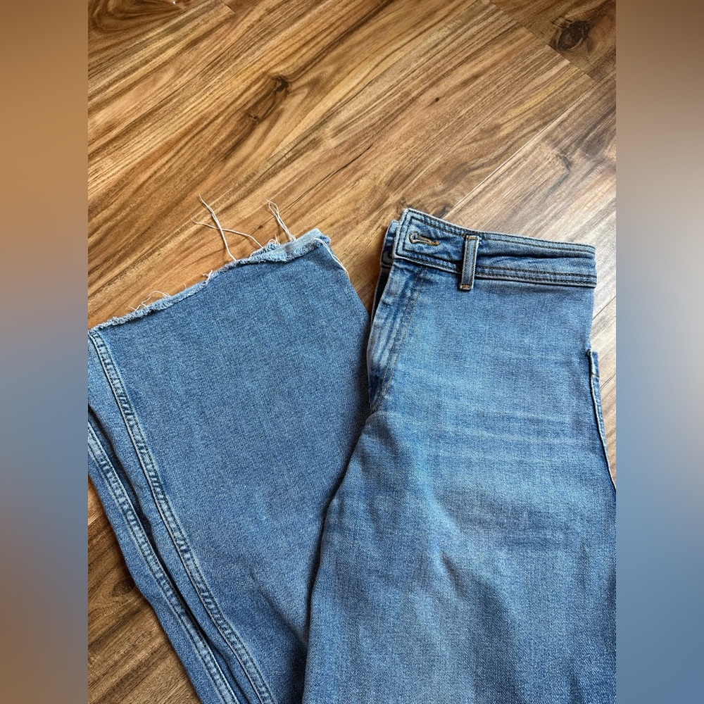 Blue Denim Jeans Zara Wide leg